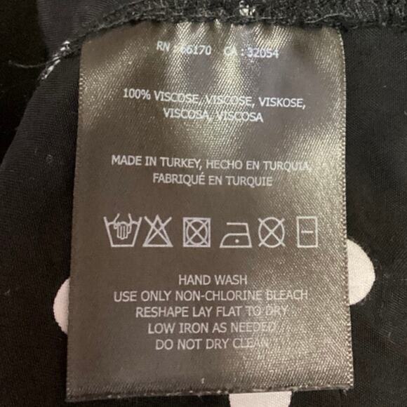 Anthropologie Black Polka Dots Button Collar Tie Waist Crop Top Blouse Shirt 0 - Picture 6 of 6